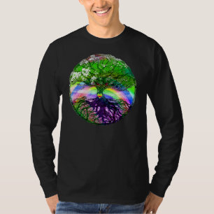 Hart, regenboog en Boom van het Leven T-shirt