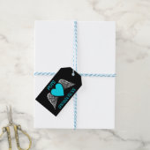 Hart/ringen... POTS Cadeaulabel (Met Touw)