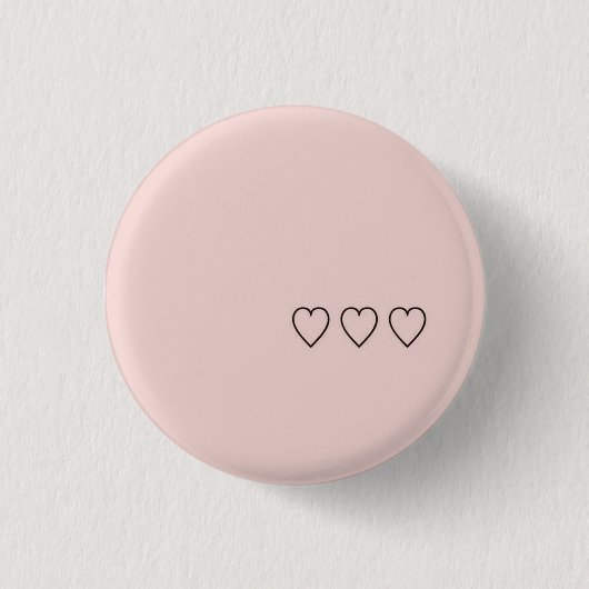 Hart Ronde Button 3,2 Cm (Voorkant)