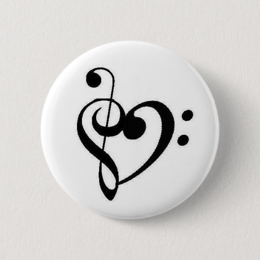 hart ronde button 5,7 cm (Voorkant)