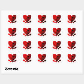 hart ronde sticker (Vel)