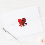 hart ronde sticker (Envelop)