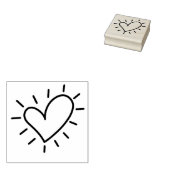 Hart Rubberstempel (Gestempeld)