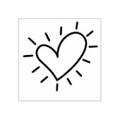 Hart Rubberstempel (Afrduk)