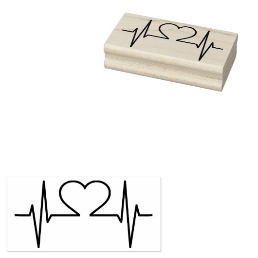 hart 	rubberstempel (Gestempeld)