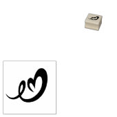 hart 	rubberstempel (Gestempeld)