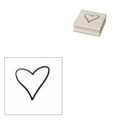 hart 	rubberstempel (Gestempeld)