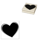 hart 	rubberstempel (Gestempeld)