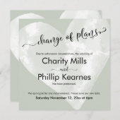 Hart Sage Groen Uitgestelde Huwelijksverandering v (Voorkant / Achterkant)