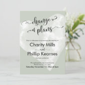 Hart Sage Groen Uitgestelde Huwelijksverandering v (Staand voorkant)