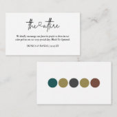 Hart Script Bruiloft Kleding Jurk Code Informatiekaartje (Voorkant / Achterkant)