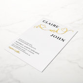 Hart Script bruiloft uitnodiging (Gedraaid)