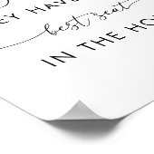 Hart script engelen in herinnering van bruiloft te poster (Hoek)