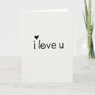 Hart Script Liefde Kaart