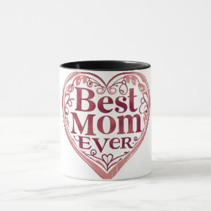 Hart Scroll Beste Mama Ooit Moederdag Mok