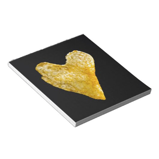 Hart Shaped Potato Chip Notitieblok (Schuin)