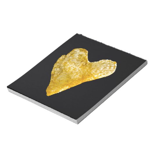 Hart Shaped Potato Chip Notitieblok (Gedraaid)