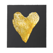 Hart Shaped Potato Chip Notitieblok (Voorkant)