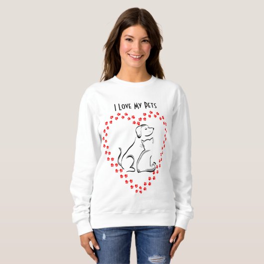 Hart Shirt voor honden en katten (Voorkant volledig)