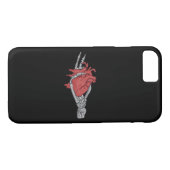 Hart skelet handen Case-Mate iPhone case (Achterkant (Horizontaal))