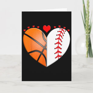 Hart Sketll Verkoop Valentijnsdag Sportliefhebber Kaart