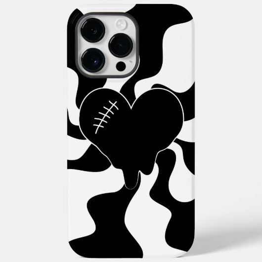 Hart smelten in zwart en wit Case-Mate iPhone case (Achterkant)
