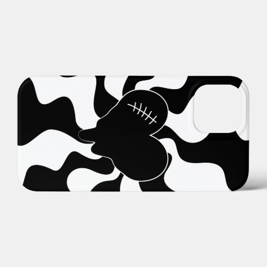 Hart smelten in zwart en wit Case-Mate iPhone case (Achterkant (horizontaal))