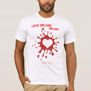 Hart Spatart – Creatieve Liefdesuiting Design T-shirt