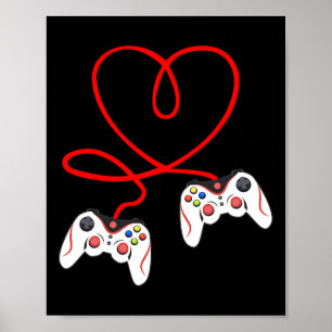 Hart spelcontrollers videogamers gamen Valenti Poster