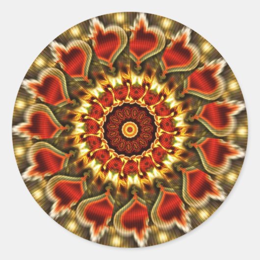 Hart Spiral Sticker (Voorkant)