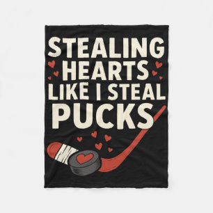 Hart stelen zoals ik puck steel Valentijnsdag H Fleece Deken