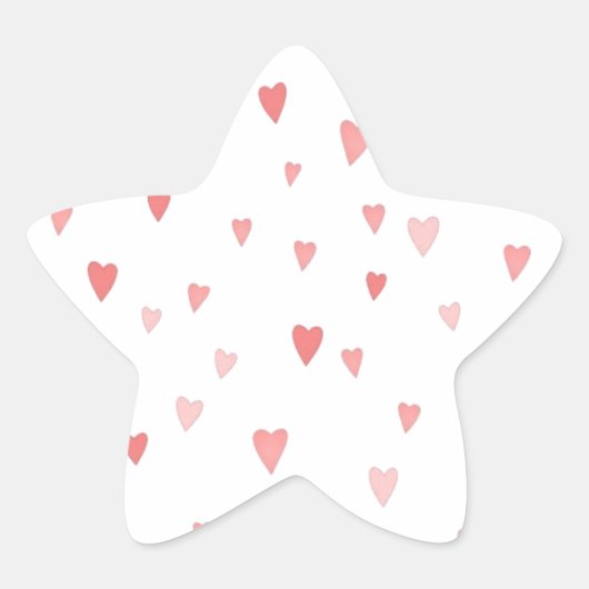 hart ster sticker (Voorkant)