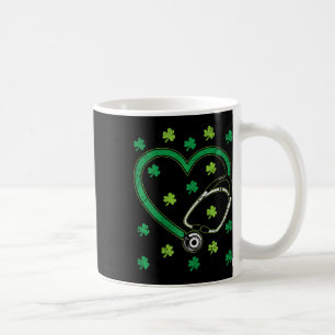 Hart Stethoscoop St. Patrick's Dag Verpleegster Ve Koffiemok