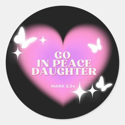 Hart Sticker Bijbelvers Sticker Geloof Sticker (Voorkant)