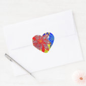Hart Stickers contrasterend (Envelop)