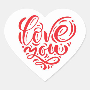 Hart Stickers houden van je