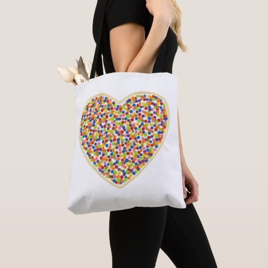 Hart Stippen Canvas tas (Dichtbij)