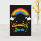 Hart Stoelen En Knallende Scheten Grappige Valenti Kaart (Gele Bloem)