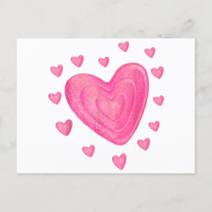 Hart T Shirt Kinder School Valentijnsdag Girls Bo Briefkaart