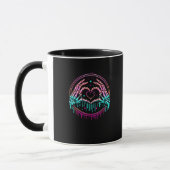 Hart Teken Skelet Hand - Spooky Skeleton Hallowe Mok (Links)