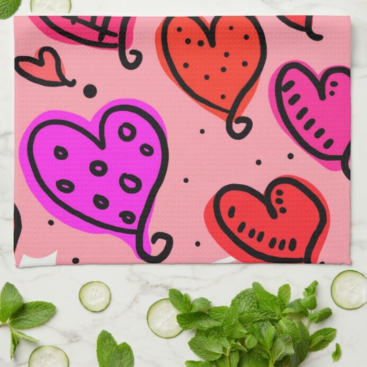 hart theedoek (Gevouwen)