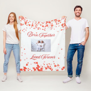 Hart Thema Tweeling Fleece Deken