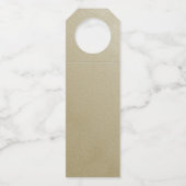 Hart Toast Gouden Fles Hanger Tag (Achterkant)