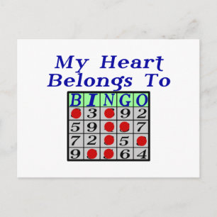 Hart tot Bingo Briefkaart
