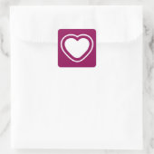 Hart tot hart Sticker (Tas)