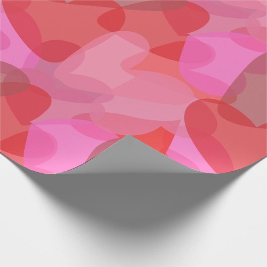 Hart Transparant Vorm Patroon Cadeaupapier (Hoek)