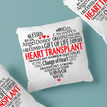 Hart Transplant Survivor Comfy Pillow