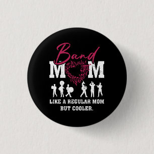 Hart Trots Marching Band Mam Als een Regular Mom B Ronde Button 3,2 Cm