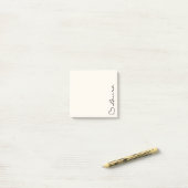 Hart uw naam script aangepaste geschenk plakbriefj post-it® notes (Op bureau)