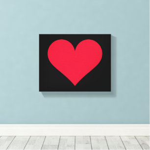 Hart Valentijnsdag Liefde Hart Canvas Afdruk